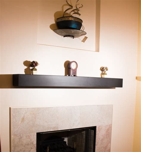 metal fireplace mantel shelves